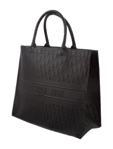 dior leather tote|christian dior shopping tote.